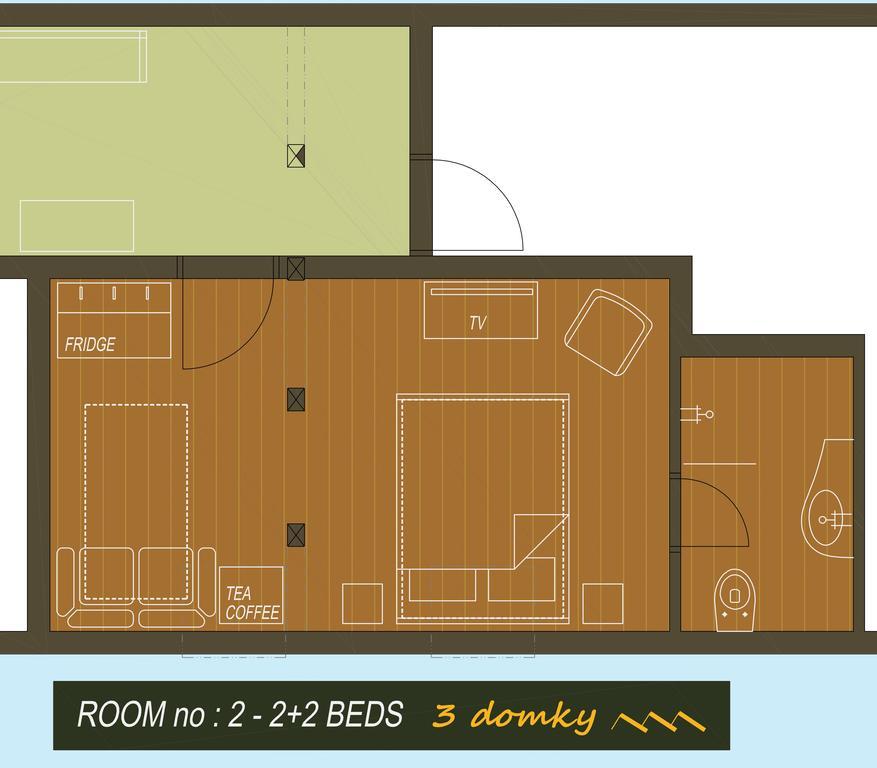 3 Domky Bed & Breakfast Демановска Долина Екстериор снимка