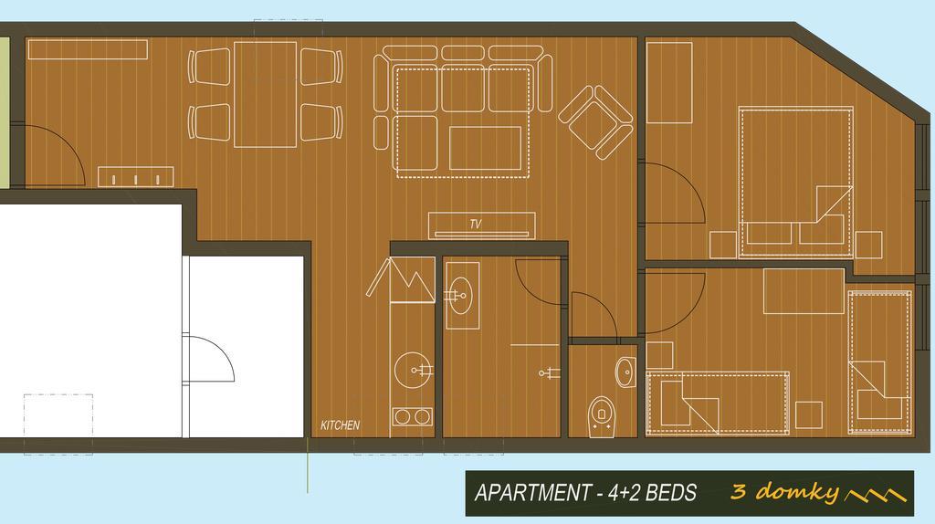 3 Domky Bed & Breakfast Демановска Долина Екстериор снимка